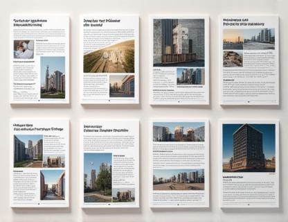 Marketing materials design examples